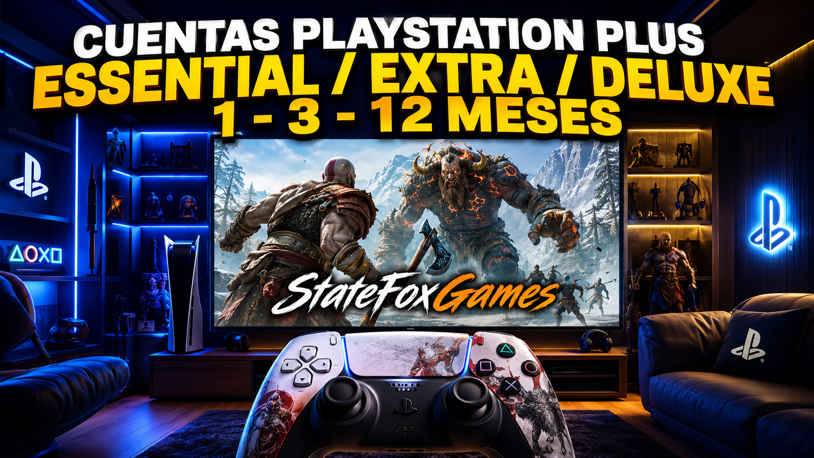 Cuentas PlayStation Plus Essential Extra Deluxe 1 3 12 Meses